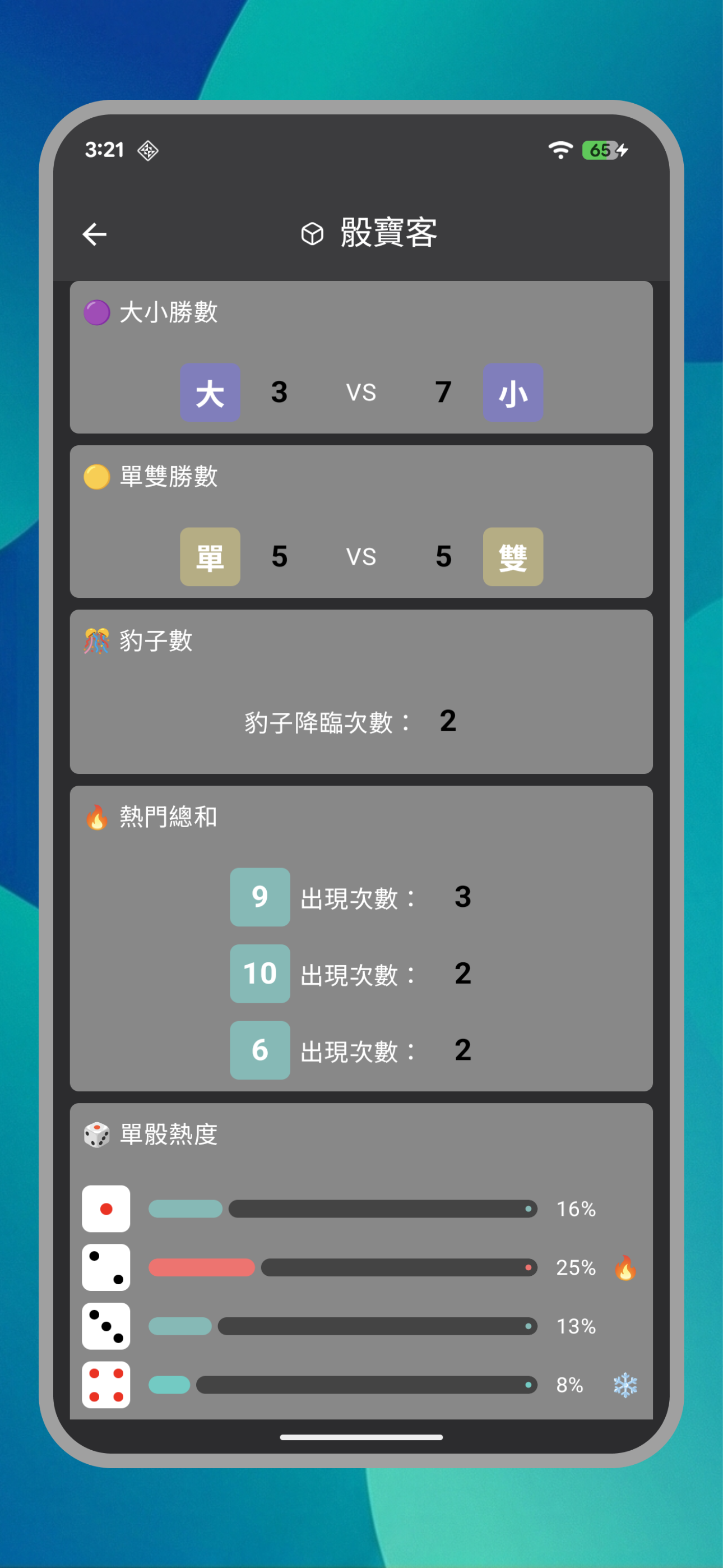 骰寶客統計分析